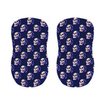 Trippy Skull Pattern Print Bar Stool Covers