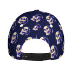 Trippy Skull Pattern Print Baseball Cap