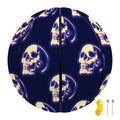 Trippy Skull Pattern Print Basketball
