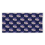 Trippy Skull Pattern Print Beach Towel