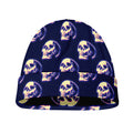 Trippy Skull Pattern Print Beanie
