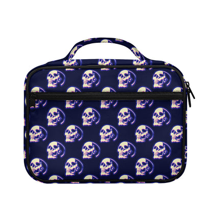 Trippy Skull Pattern Print Briefcase Bible Bag