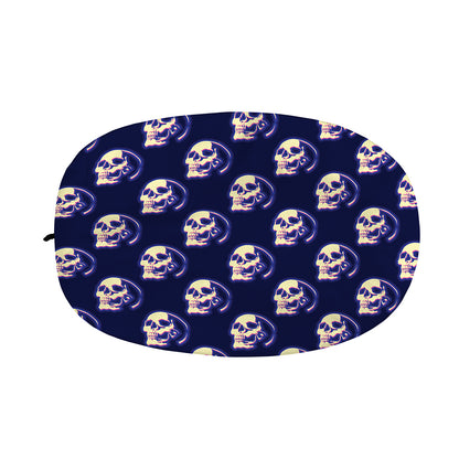 Trippy Skull Pattern Print Car Side Mirror Covers
