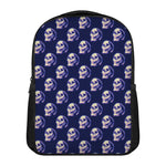 Trippy Skull Pattern Print Casual Backpack