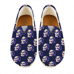 Trippy Skull Pattern Print Casual Shoes