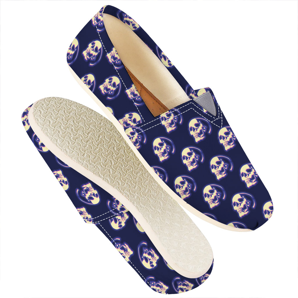 Trippy Skull Pattern Print Casual Shoes