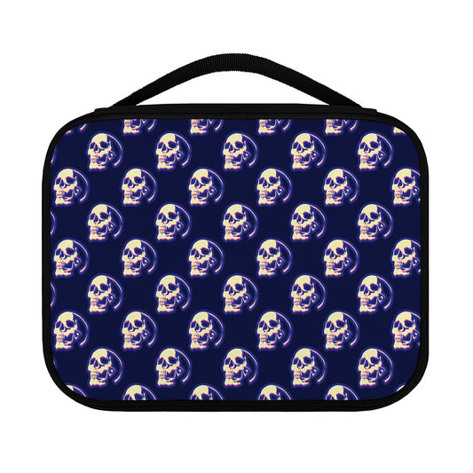 Trippy Skull Pattern Print Classic Bible Case