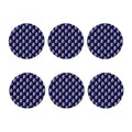 Trippy Skull Pattern Print Coaster Set