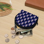 Trippy Skull Pattern Print Coin Purse
