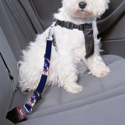 Trippy Skull Pattern Print Dog Seat Belt