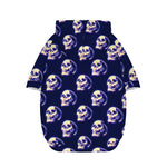 Trippy Skull Pattern Print Dog Zip Up Hoodie