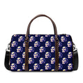 Trippy Skull Pattern Print Duffel Bag