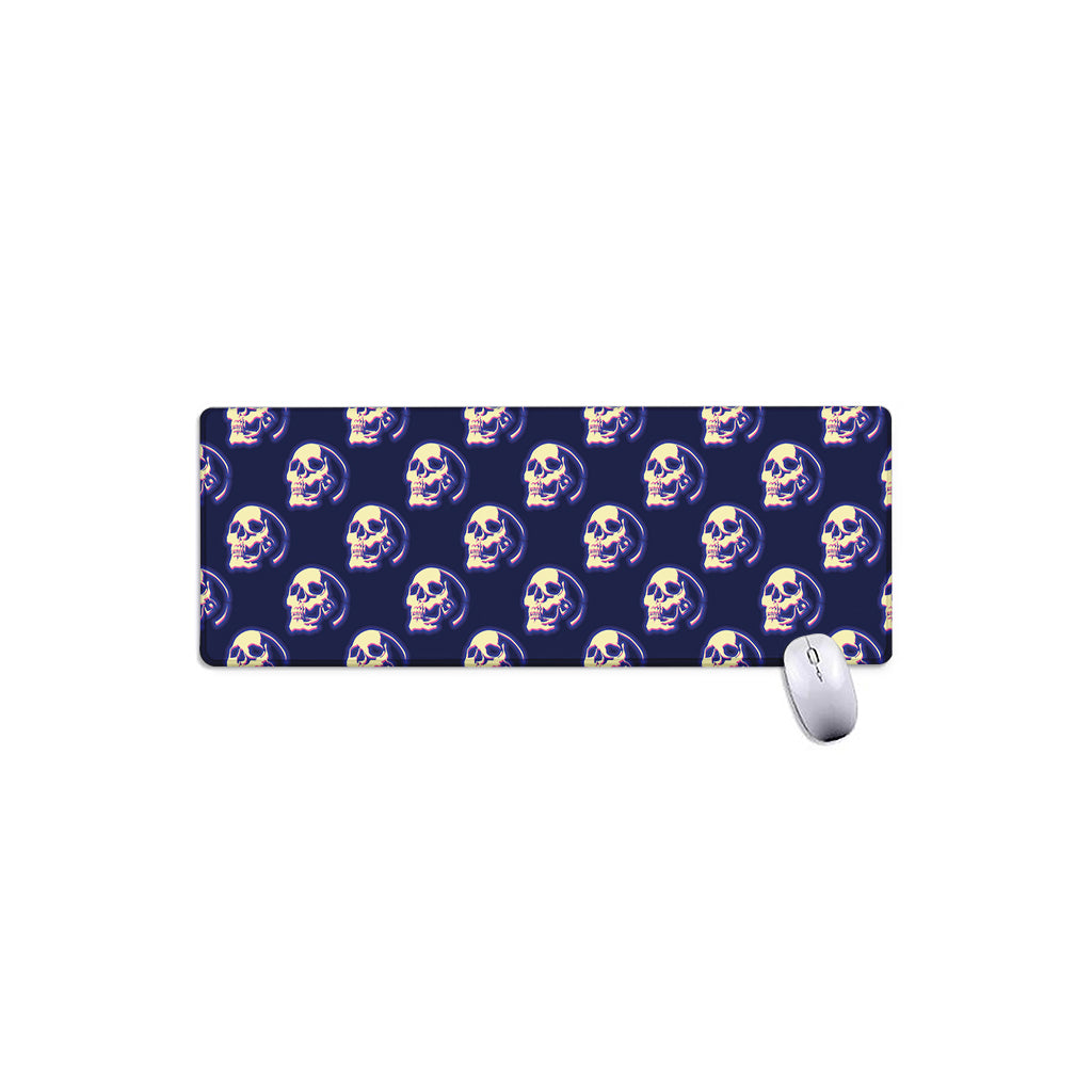 Trippy Skull Pattern Print Extended Mouse Pad