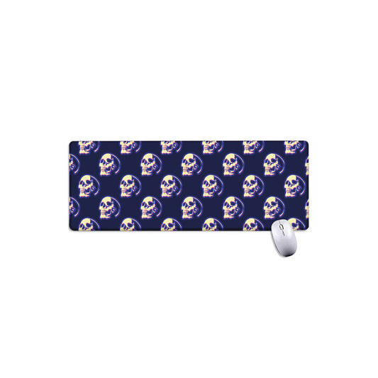 Trippy Skull Pattern Print Extended Mouse Pad