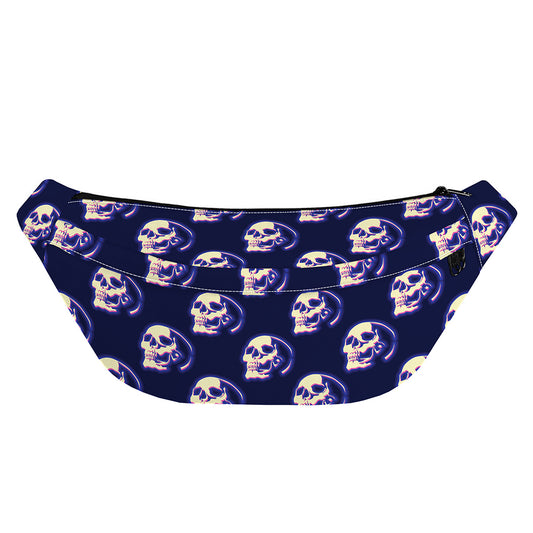 Trippy Skull Pattern Print Fanny Pack