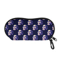 Trippy Skull Pattern Print Glasses Case