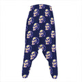 Trippy Skull Pattern Print Hammer Pants