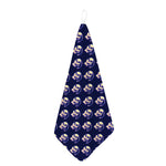 Trippy Skull Pattern Print Hand Towel
