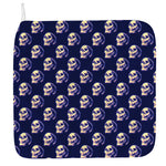 Trippy Skull Pattern Print Hand Towel