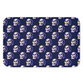 Trippy Skull Pattern Print Indoor Door Mat