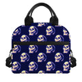 Trippy Skull Pattern Print Insulated Lunch Bag