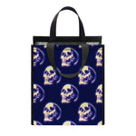 Trippy Skull Pattern Print Insulated Lunch Tote