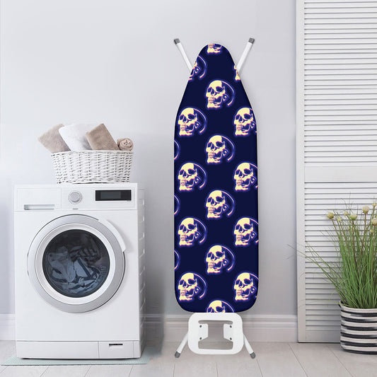 Trippy Skull Pattern Print Ironing Board Cover