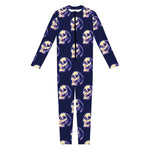 Trippy Skull Pattern Print Jumpsuit