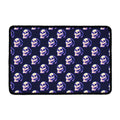 Trippy Skull Pattern Print Kitchen Mat