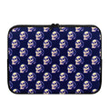 Trippy Skull Pattern Print Laptop Sleeve