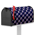 Trippy Skull Pattern Print Mailbox Cover