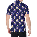 Trippy Skull Pattern Print Men's Shirt