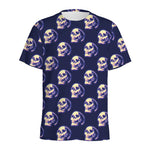 Trippy Skull Pattern Print Men's Sports T-Shirt