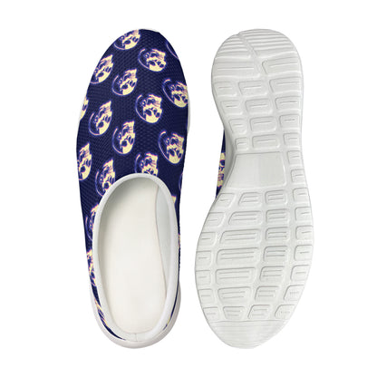 Trippy Skull Pattern Print Mesh Casual Shoes