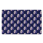 Trippy Skull Pattern Print Polyester Doormat