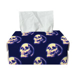 Trippy Skull Pattern Print Rectangle Tissue Box Cover