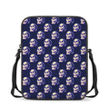 Trippy Skull Pattern Print Rectangular Crossbody Bag