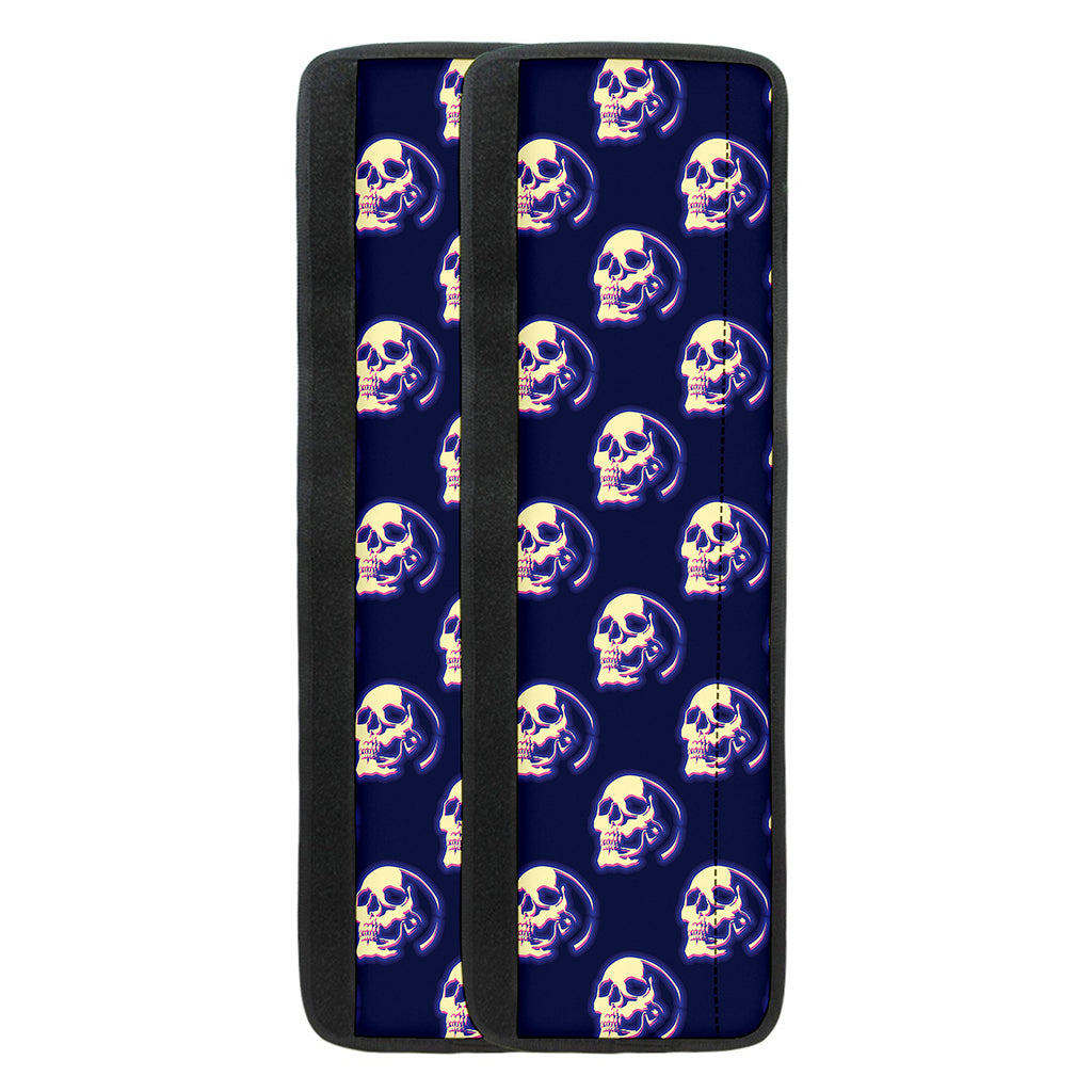 Trippy Skull Pattern Print Refrigerator Handle Covers