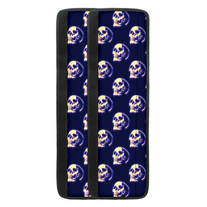 Trippy Skull Pattern Print Refrigerator Handle Covers