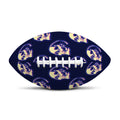 Trippy Skull Pattern Print Rugby Ball