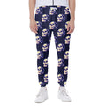 Trippy Skull Pattern Print Joggers