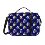 Trippy Skull Pattern Print Shoulder Strap Bible Bag