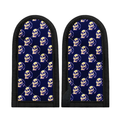 Trippy Skull Pattern Print Skillet Handle Cover