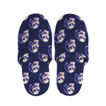 Trippy Skull Pattern Print Slippers