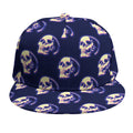 Trippy Skull Pattern Print Snapback Cap