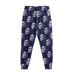 Trippy Skull Pattern Print Sweatpants