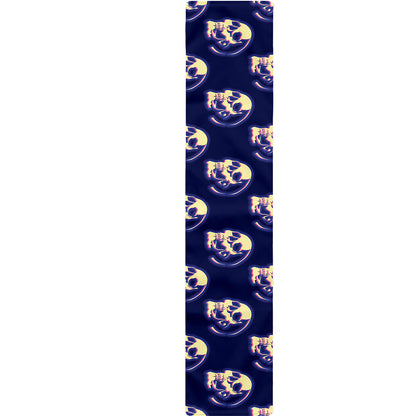 Trippy Skull Pattern Print Table Runner