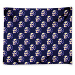 Trippy Skull Pattern Print Tapestry