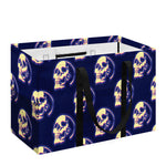 Trippy Skull Pattern Print Utility Tote Bag