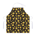 Trippy Weed Leaf Pattern Print Adjustable Apron